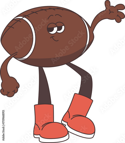 American Football Ball Mascot