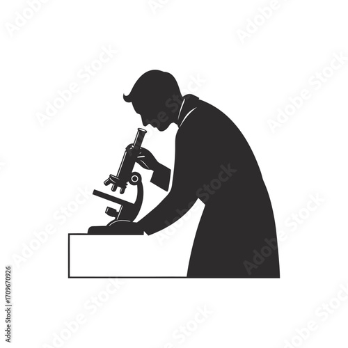 Silhouette of a man playing a saxophone, a black vector illustration of a musician