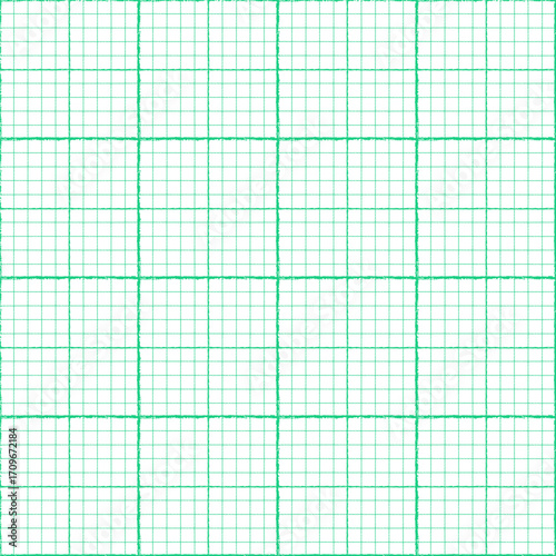 Millimeter paper graph square grid texture seamless pattern vector illustration. Rough lines seamless pattern technical school background. Blank square checkered paper page sheet education texture.