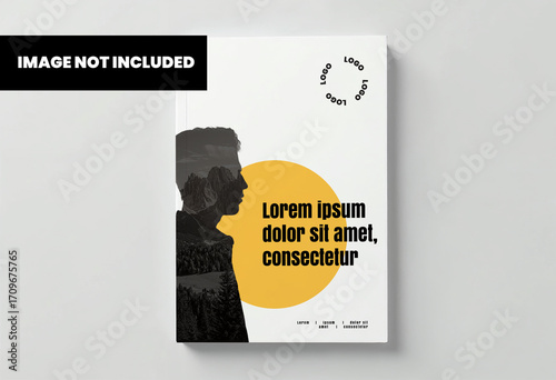 Naklejka book cover design
