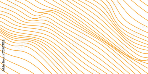 Abstract orange wavy lines background. Modern concept pattern lines. Ready to background wallpaper, desktop, banner with simple line. Vector illustration.