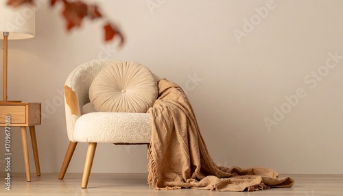 Cozy armchair in a modern living room