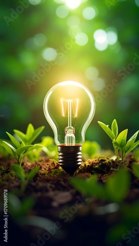 Green Energy Bulb Growth