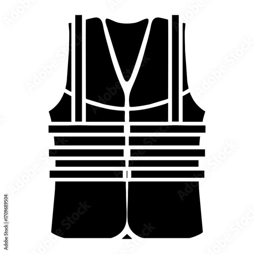 vector safety vest template design