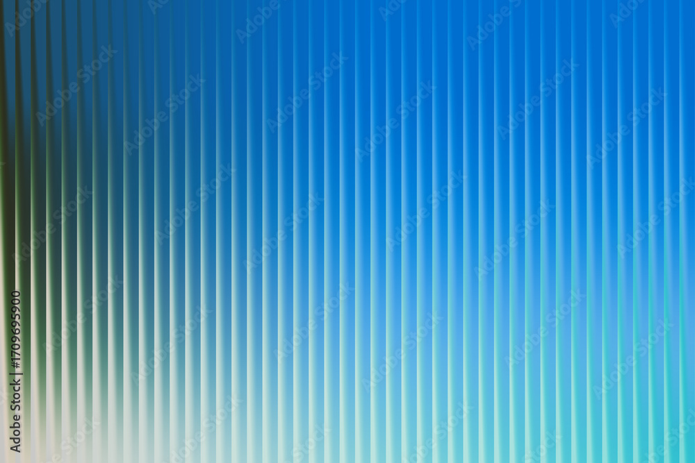 Fototapeta premium A vibrant closeup of a textured blue surface with distinct vertical lines, creating a dynamic play of light and shadow, adding depth and visual appeal