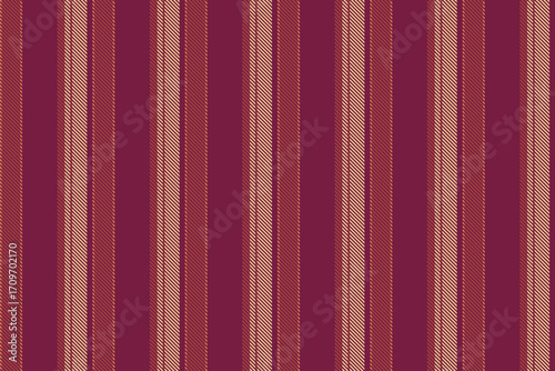 Harmony texture vector fabric, inspiration lines stripe pattern. Fiber seamless vertical textile background in pink and red colors.