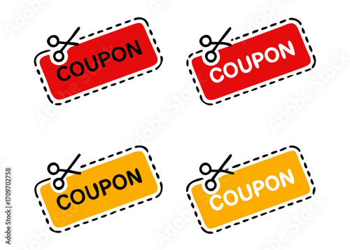 Discount Coupon Icon vector Illustration