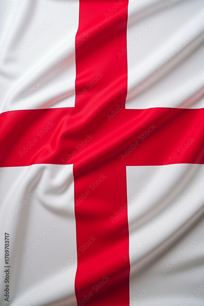 Obraz premium England Flag: Close-up Detailed View
