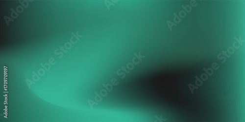Abstract soft green light in dark background. Mesh effect transition.