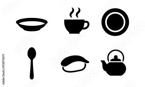 Minimalist kitchen silhouettes: iconic dining and brewing collection