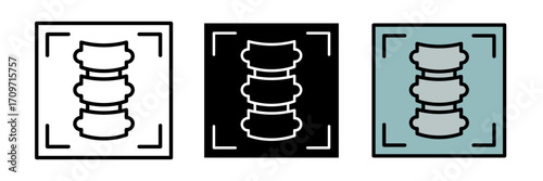 Body spine scan icon