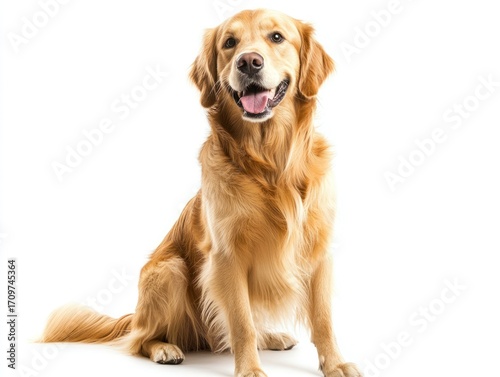 Happy golden retriever