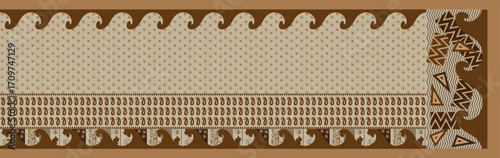 Goemetric saree pattern and digital saree design