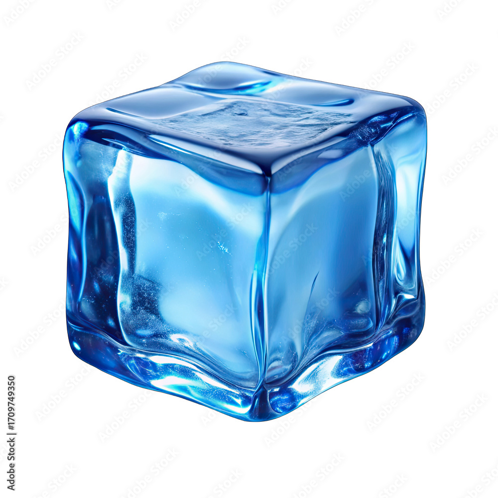 Obraz premium ice cube isolated on white background