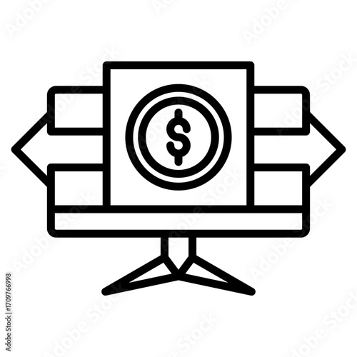 Transfer line icon