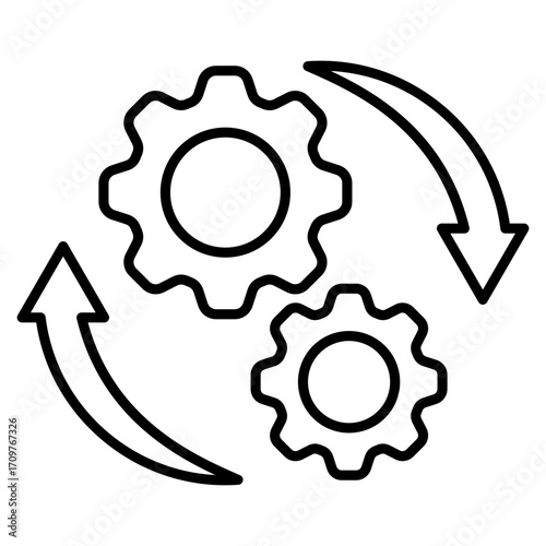 Process line icon