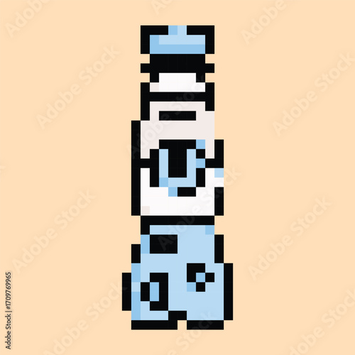 Pixel art vector themed summer with beach, sun, and fun activities elements.Pixel art vector themed summer with beach, sun, and fun activities elements.
