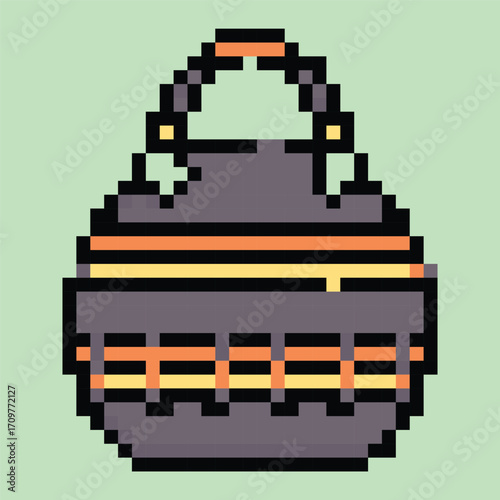 Pixel art vector themed summer with beach, sun, and fun activities elements.Pixel art vector themed summer with beach, sun, and fun activities elements.