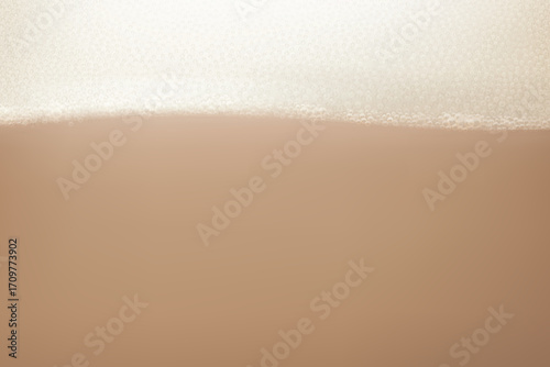 realistic cappuccino as back with high froth