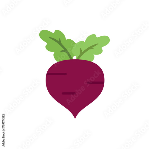 Beetroot icon in color for healthy food, organic farm, and dietary projects.