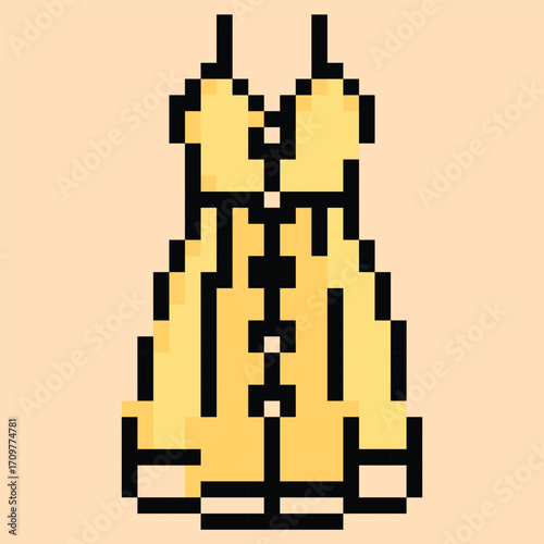Pixel art vector themed summer with beach, sun, and fun activities elements.Pixel art vector themed summer with beach, sun, and fun activities elements.