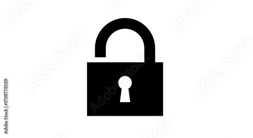 Open padlock symbolizing freedom, security unlocked, and access granted