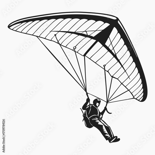 paraglider flying in the sky