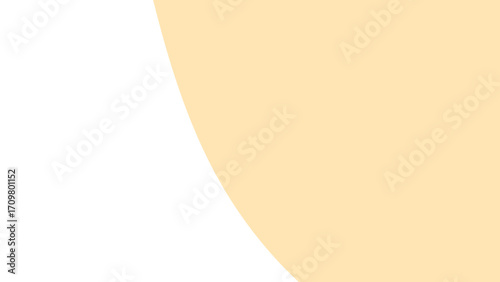 Clean, modern abstract background with a smooth curved line dividing white and soft beige. Ideal for design, presentations, and branding.