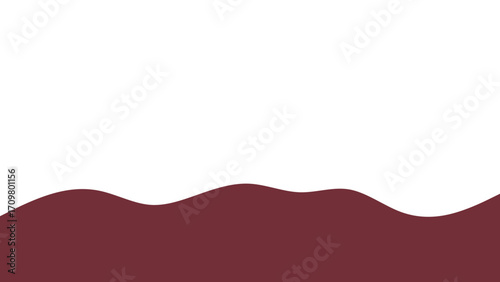 Abstract wavy dark red liquid on a white background. Ideal for beverage branding, wine themes, graphic design, and elegant promotions.