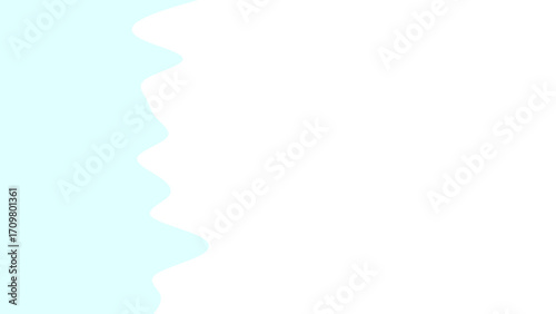 Abstract light blue wavy shape against a clean white background, creating a calm, modern, and minimal graphic resource or design template.