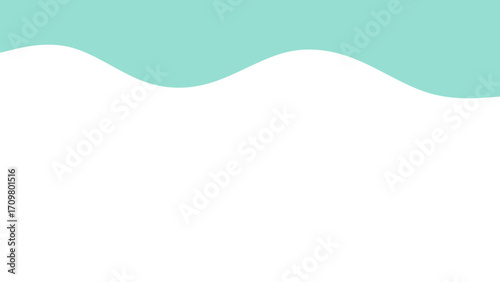 Clean, minimalist background with a smooth turquoise wavy design on top, offering a modern and calm visual. Ideal for presentations, web design, or branding.