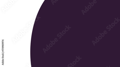 Abstract geometric design featuring a dark purple curved shape on a white background, ideal for modern digital projects, branding, or presentations.