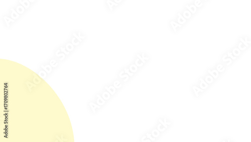 Clean, minimalist background with a soft, pale yellow curved shape on white, offering a serene and versatile design element for various projects and presentations.