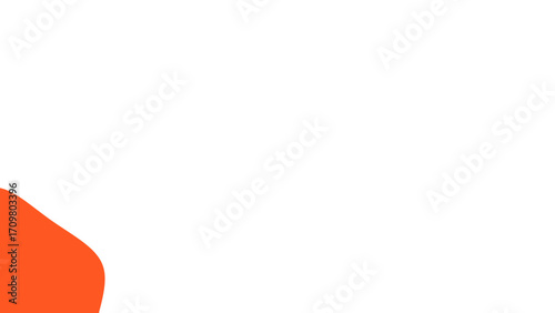 Abstract orange shape on a clean white background, ideal for modern design, branding, presentations, or as a minimalist graphic element.