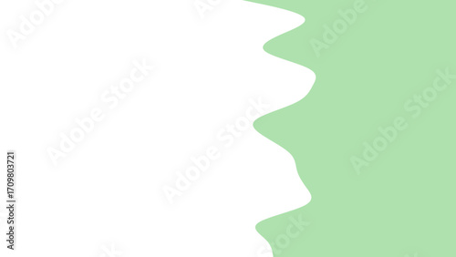 Clean, modern background with a wavy pastel green border and white copy space. Ideal for health, nature, eco-friendly, or calm designs.