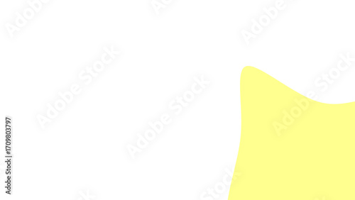 Minimalist pale yellow abstract shape on a clean white background. Ideal for modern design projects, clean branding, or simple graphic backdrops.