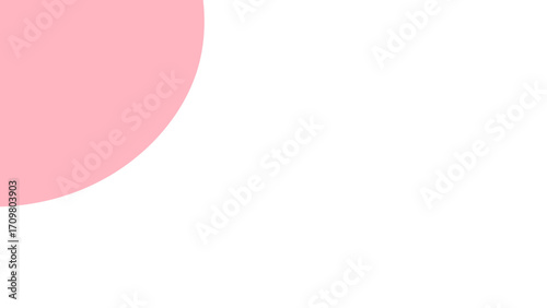 Clean, minimalist design featuring a soft pink quarter circle on a pure white background, ideal for abstract backdrops, graphic elements, or simple branding.