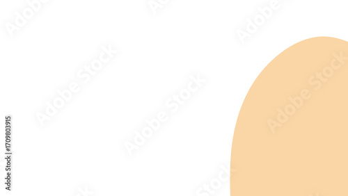 A plain, clean background featuring a gentle peach-colored curved shape on a white canvas, ideal for modern graphic design and web layouts.