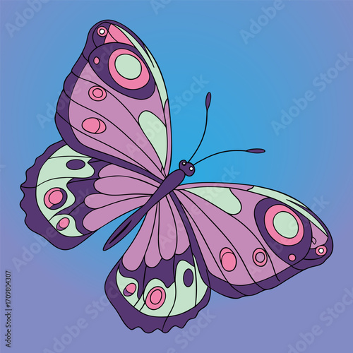 A collection of 16 realistic butterflies in various poses and angles, including top view with wings open, side views in mid-flight, and resting positions. Each butterfly has a unique wing shape and si