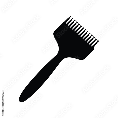 Stylized silhouette of a basting brush with an ergonomic handle design