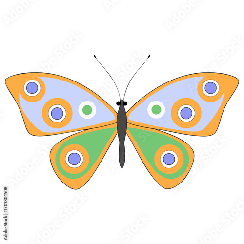 A collection of 16 realistic butterflies in various poses and angles, including top view with wings open, side views in mid-flight, and resting positions. Each butterfly has a unique wing shape and si