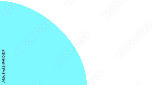 Minimalist graphic background with a smooth cyan curve against a pristine white field. Ideal for contemporary design, branding, and digital projects.