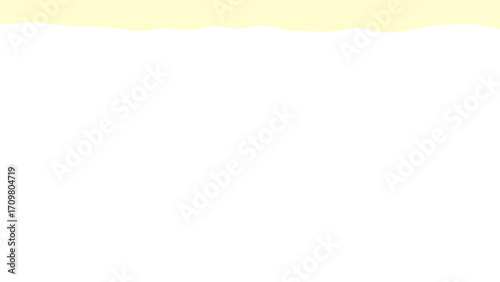 Minimalist white background with a soft yellow wave at the top, offering clean copy space for product displays, web design, or presentations. Simple and fresh aesthetic.