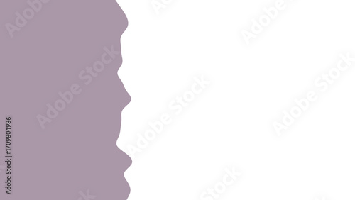 Abstract minimalist design featuring a wavy lavender edge against a clean white background, perfect for modern graphic design, presentations, or website headers.