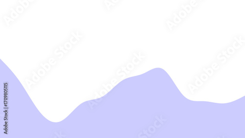 Minimalist graphic background with a flowing light purple wave on a white surface, ideal for clean design, presentations, or website headers.