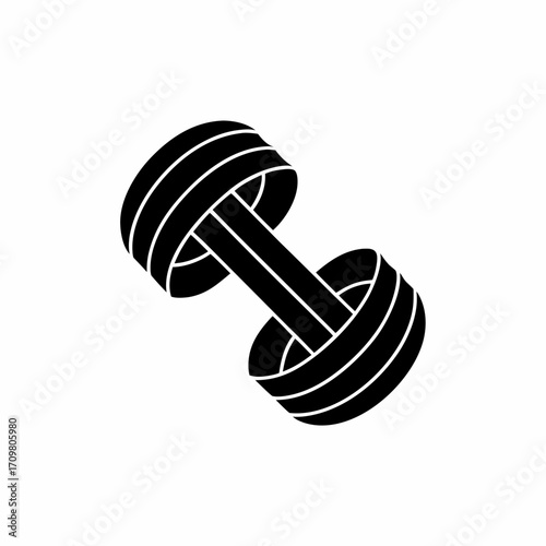 creative details dumbbells icon vector Illustration