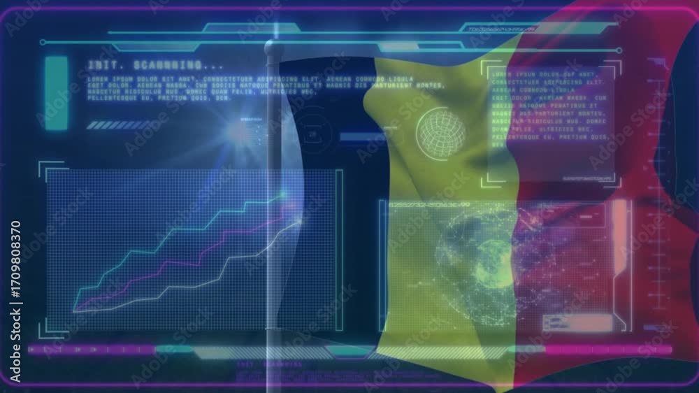 Initiating scan flare pulsing and grid updating trend lines while ...