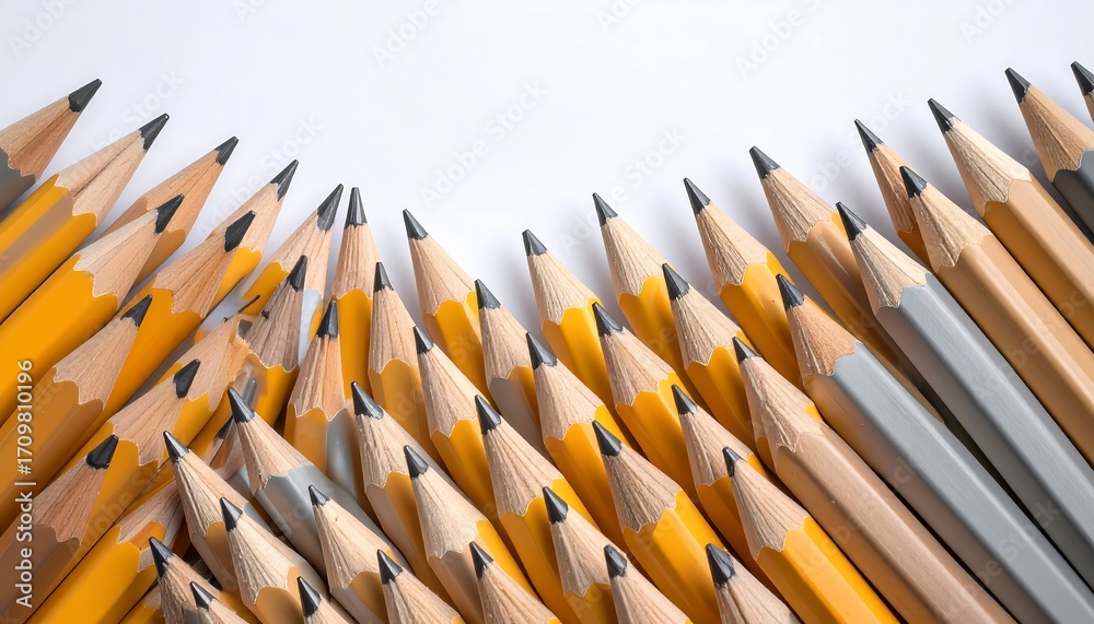 Fototapeta premium Close-up pencils various shades