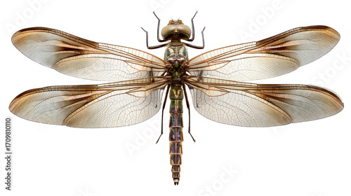 Meganeura giant dragonflyTransparent background, PNG file