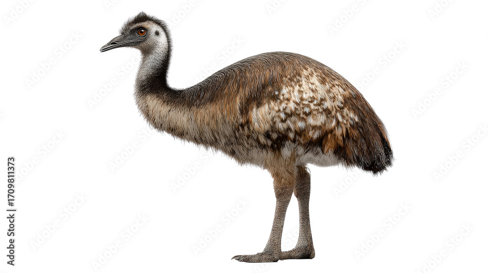 Obraz premium Moa bird standing aloneTransparent background, PNG file